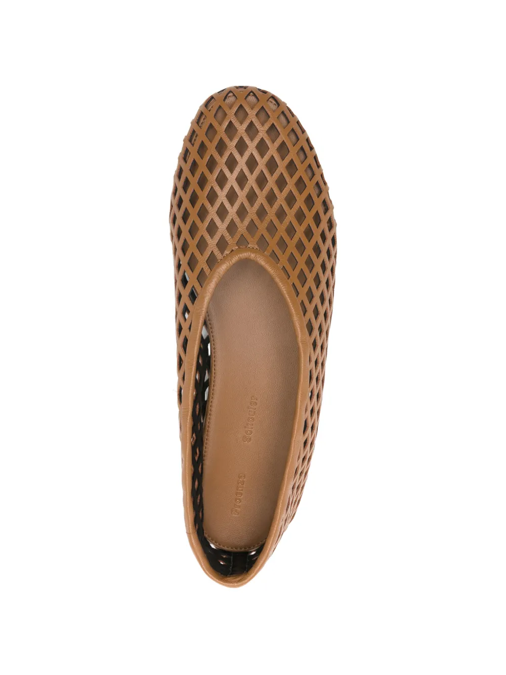 Proenza Schouler Geperforeerde ballerina's Bruin