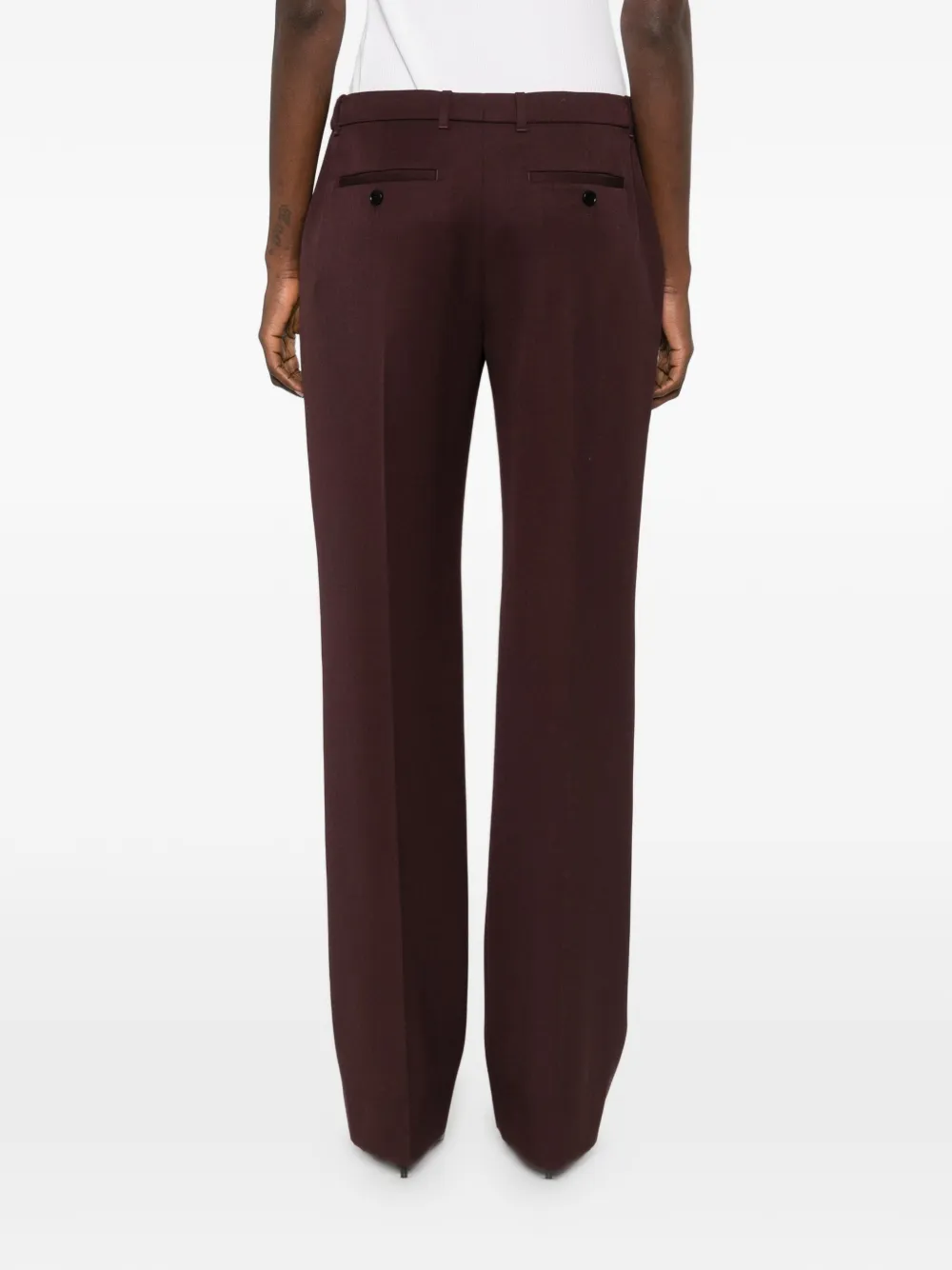 Alexander McQueen Pantalon met verborgen sluiting Rood
