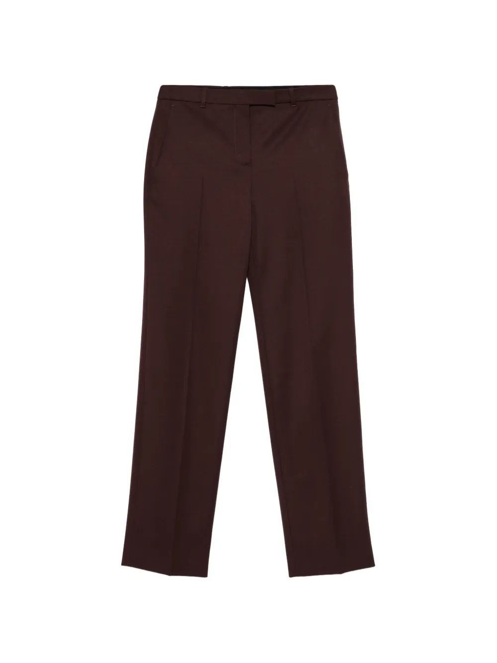 Alexander McQueen concealed-fastening tailored trousers - Rosso