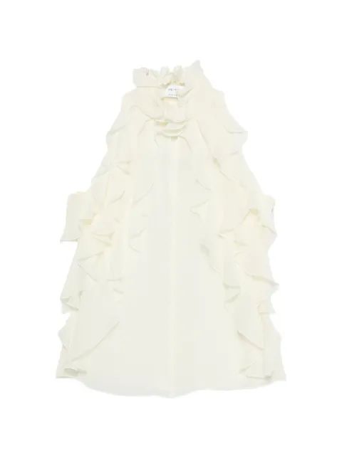 Alexander McQueen ruffled sleeveless blouse 