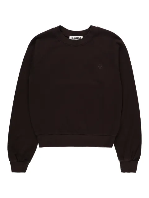 ETERNE Shrunken crew-neck sweater