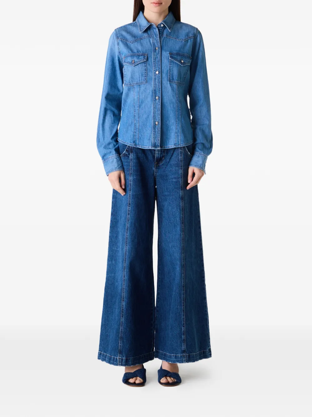 TWP Dancing In The Dark katoenen jeans - Blauw