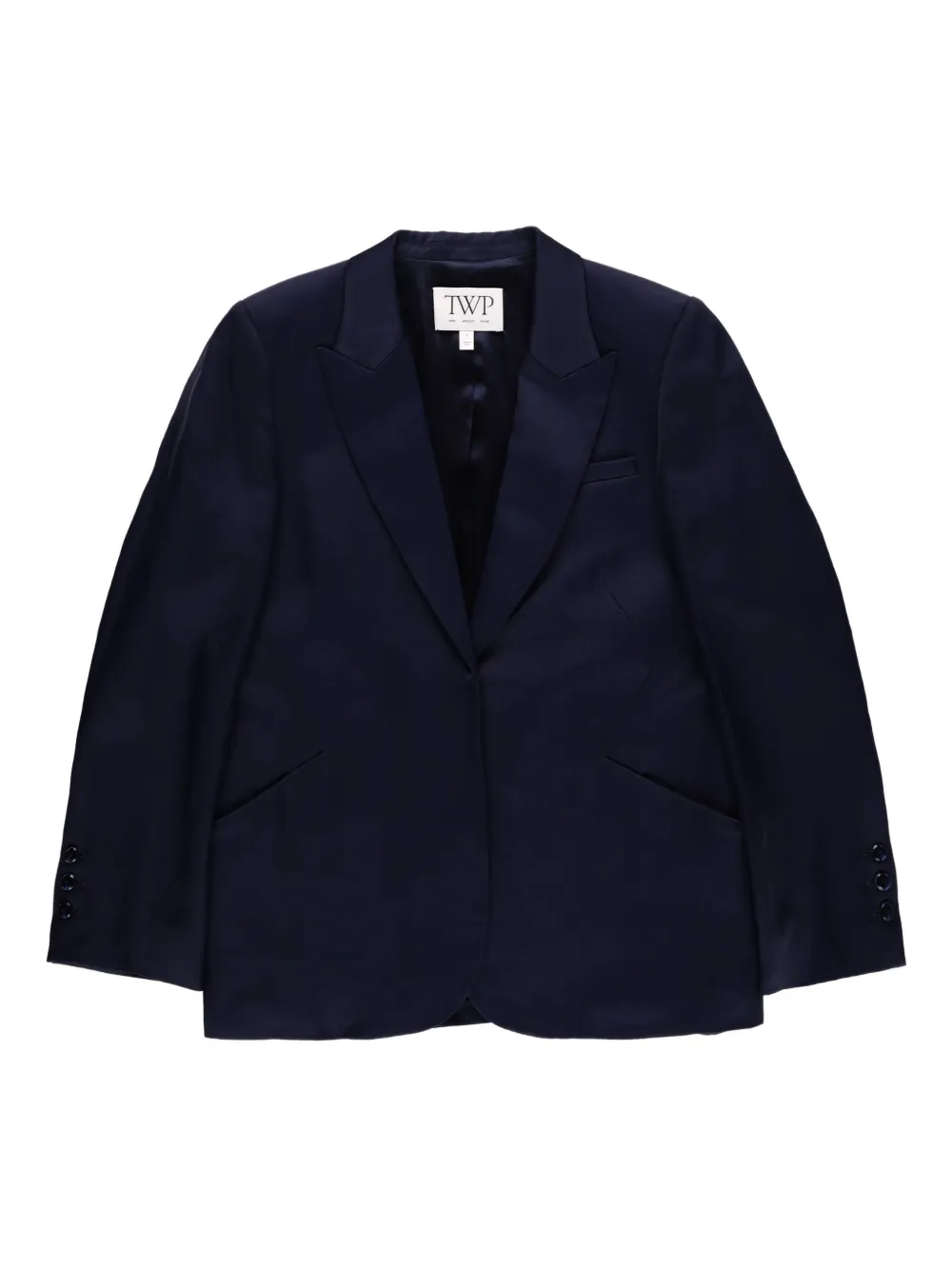 TWP perfect boyfriend single breasted blazer - Blu