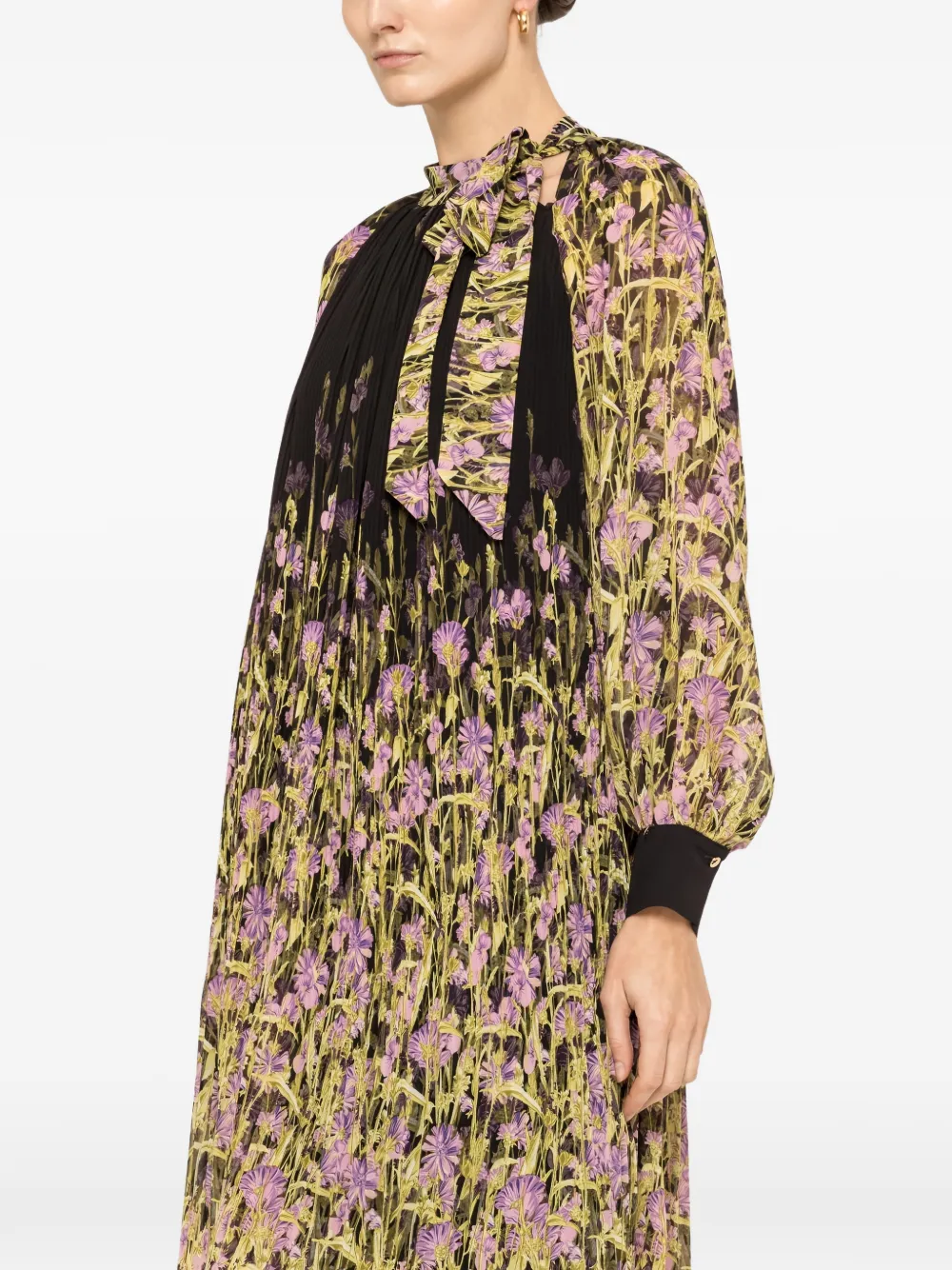 NISSA Mini-jurk met bloemenprint Zwart