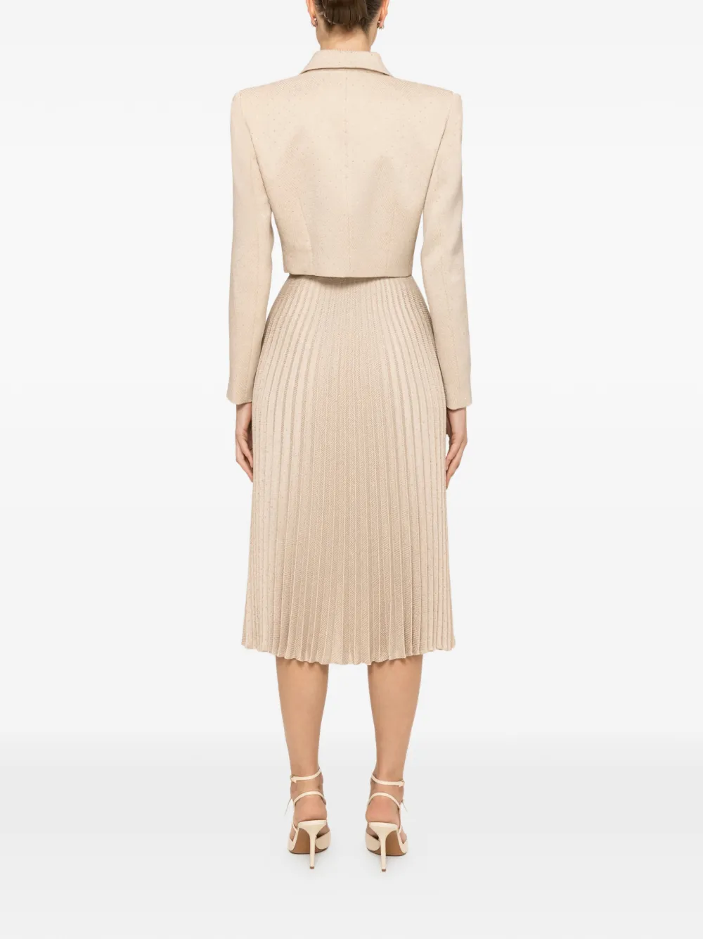 NISSA Blazer verfraaid met stras Beige