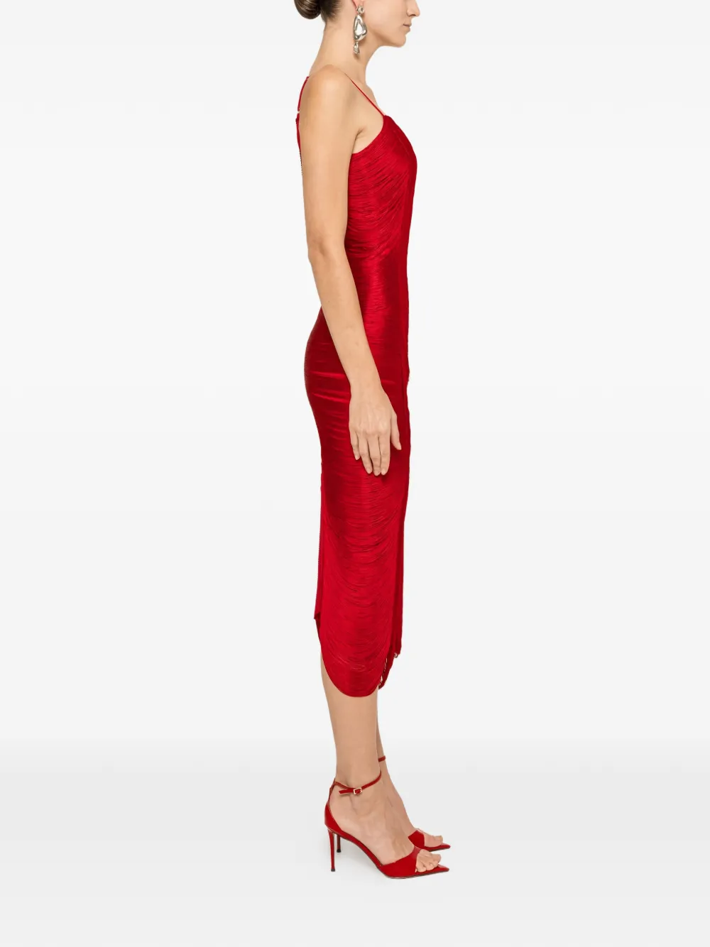 Fringed Midi Dress
