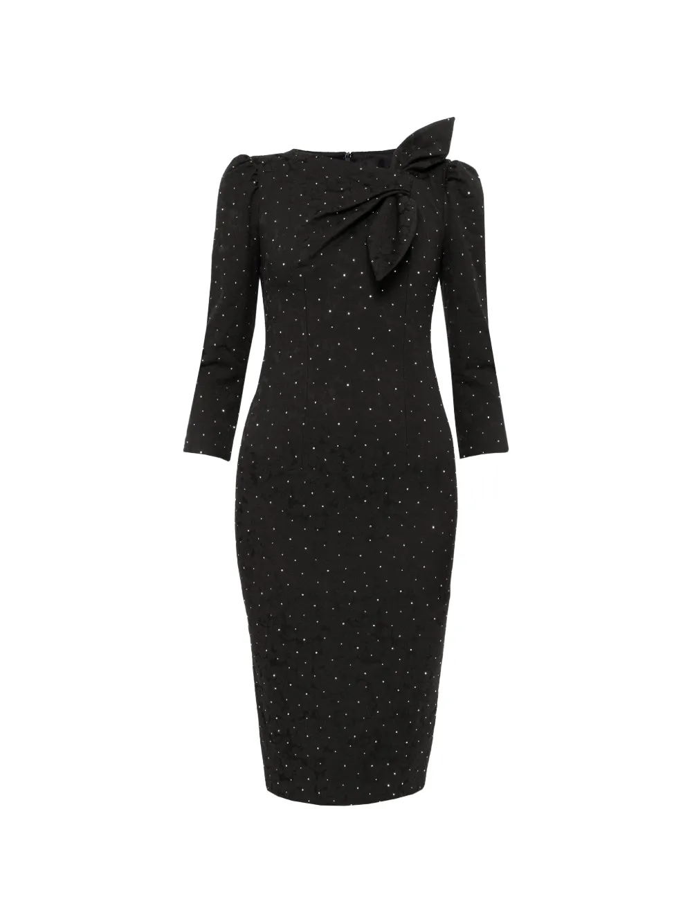NISSA Abito midi con strass - Nero