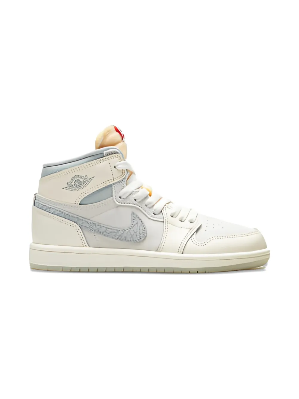 Jordan Kids Air Jordan 1 Retro High OG "Sail University Red" sneakers Beige