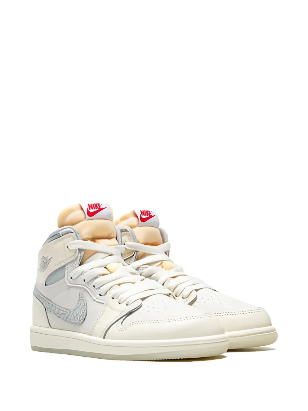 Jordan Kids Air Jordan 1 Retro High OG "Sail University Red" sneakers Beige