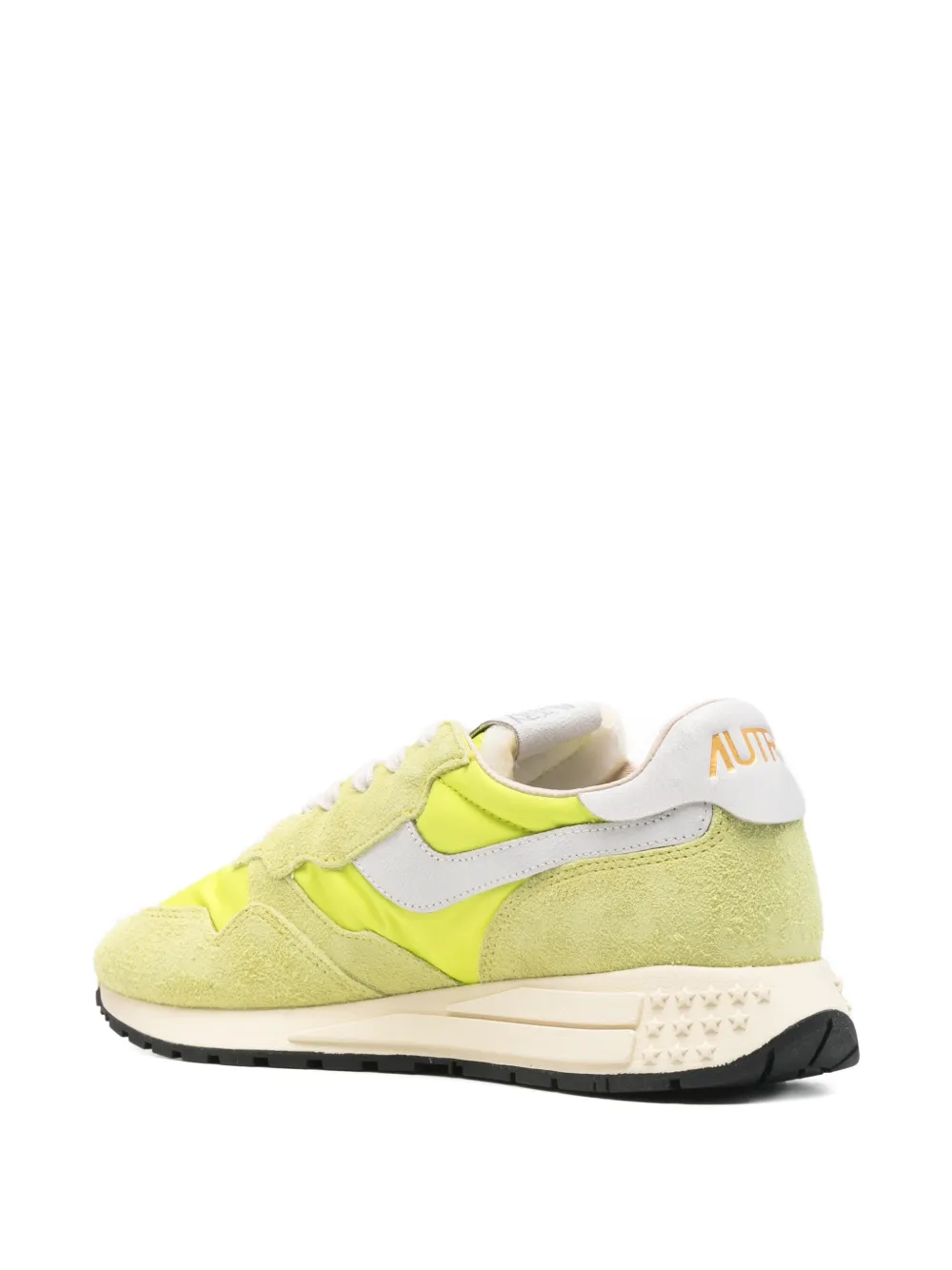 Autry logo-patch sneakers Geel