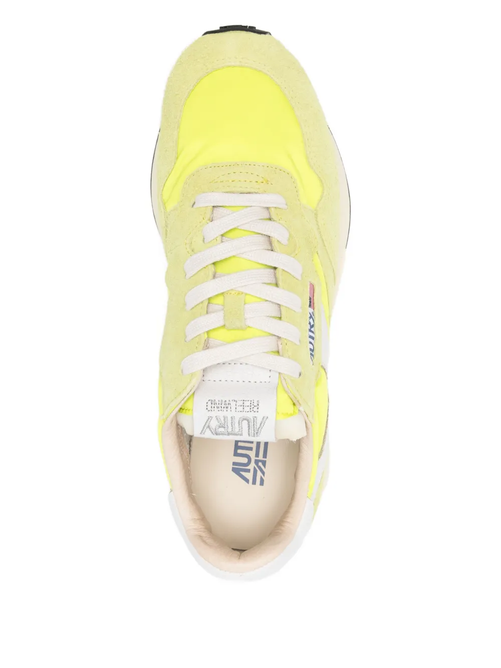 Autry logo-patch sneakers Geel