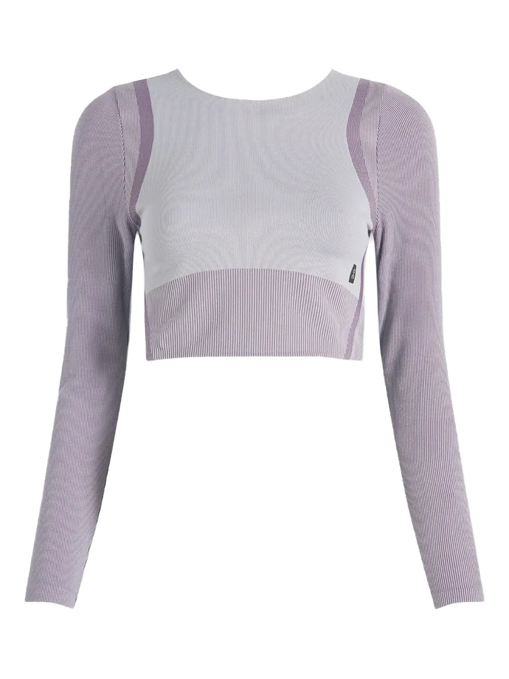 On Running Studio knitted long-sleeve crop top | Purple | Image 1