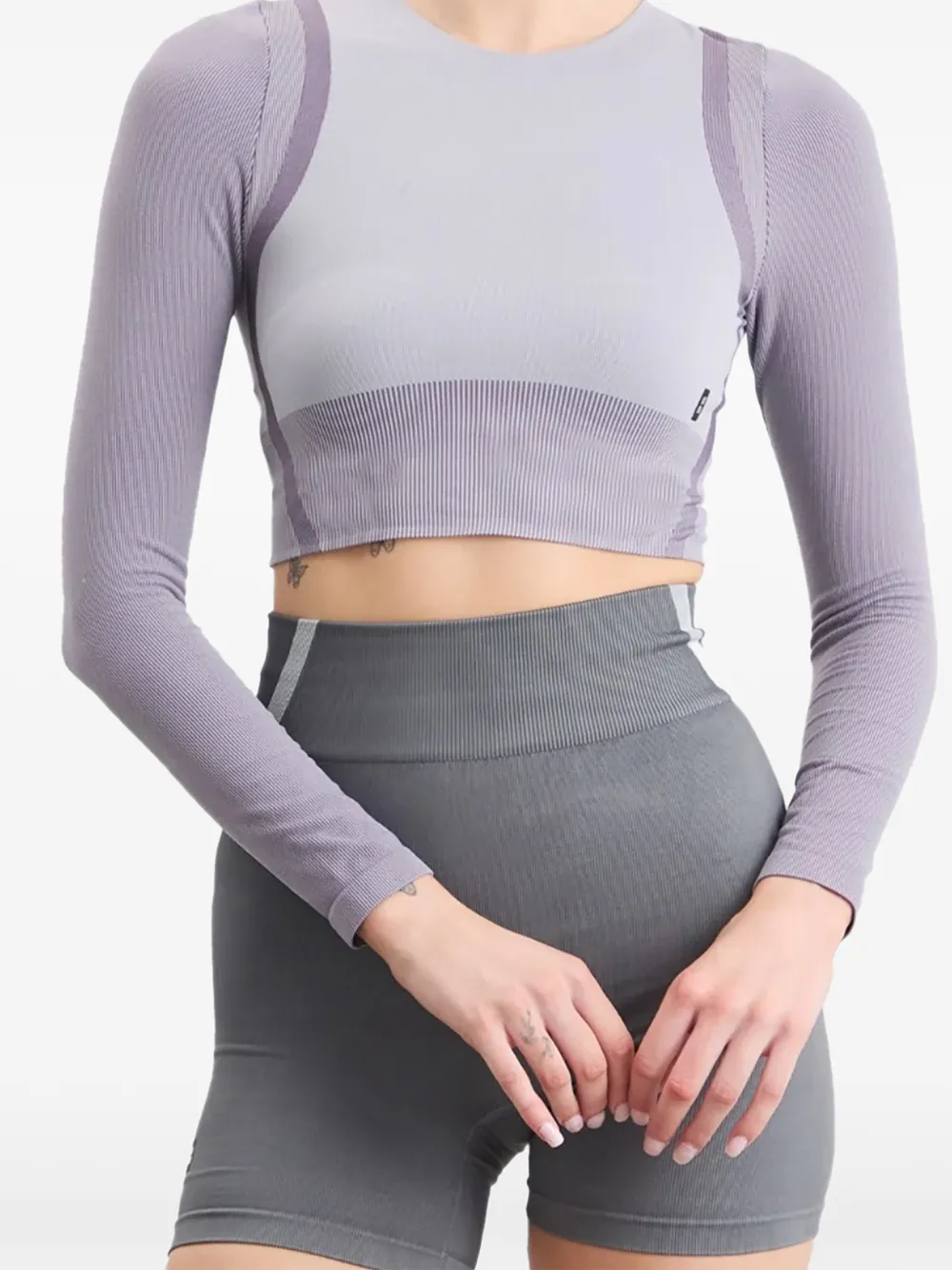 On Running Studio knitted long-sleeve crop top | Performance T-Shirts | Image 2