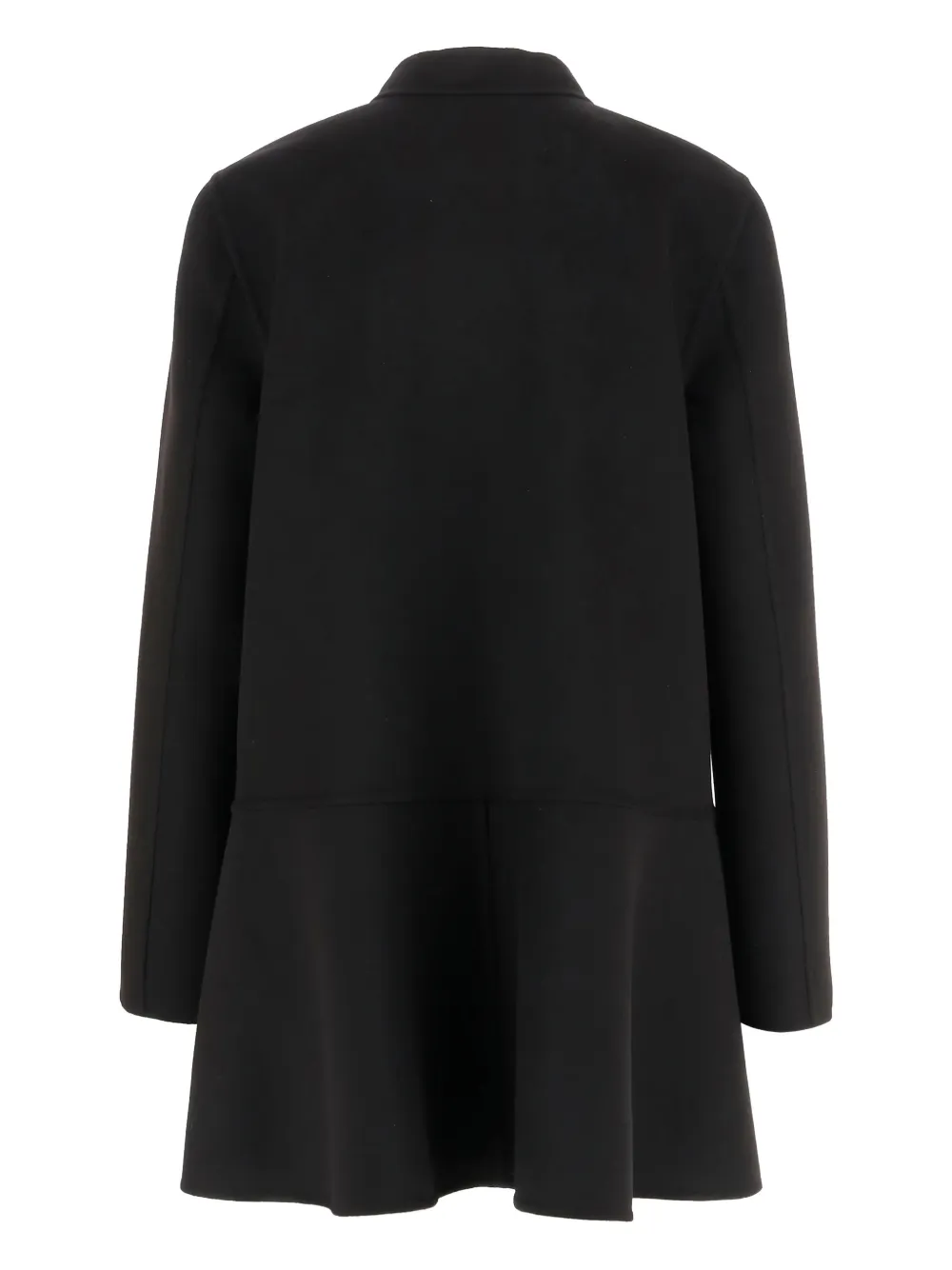  Valentino Garavani Button Wool Coat - Black 