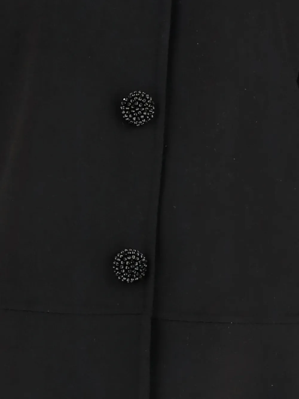  Valentino Garavani Button Wool Coat - Black 