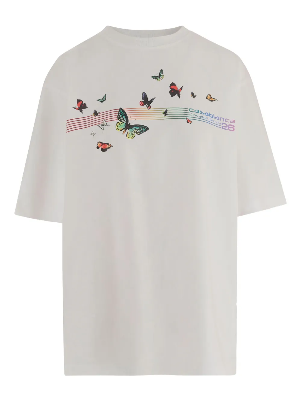 Casablanca Short-sleeve T-shirt In Neutral