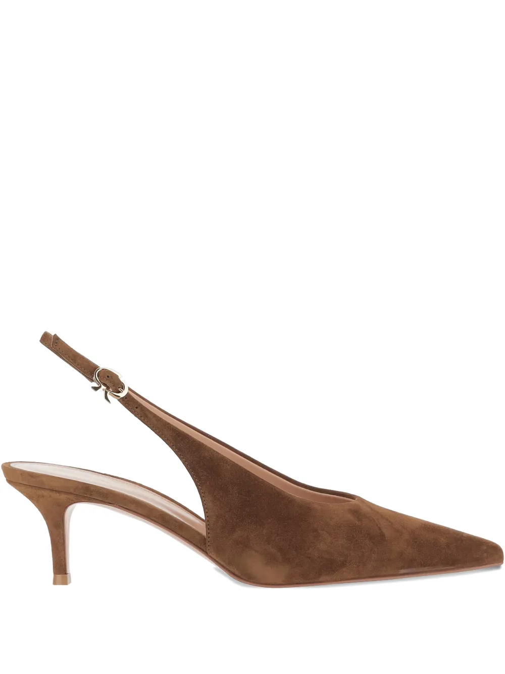 Gianvito Rossi 55mm Robbie Heeled Pumps In Brown