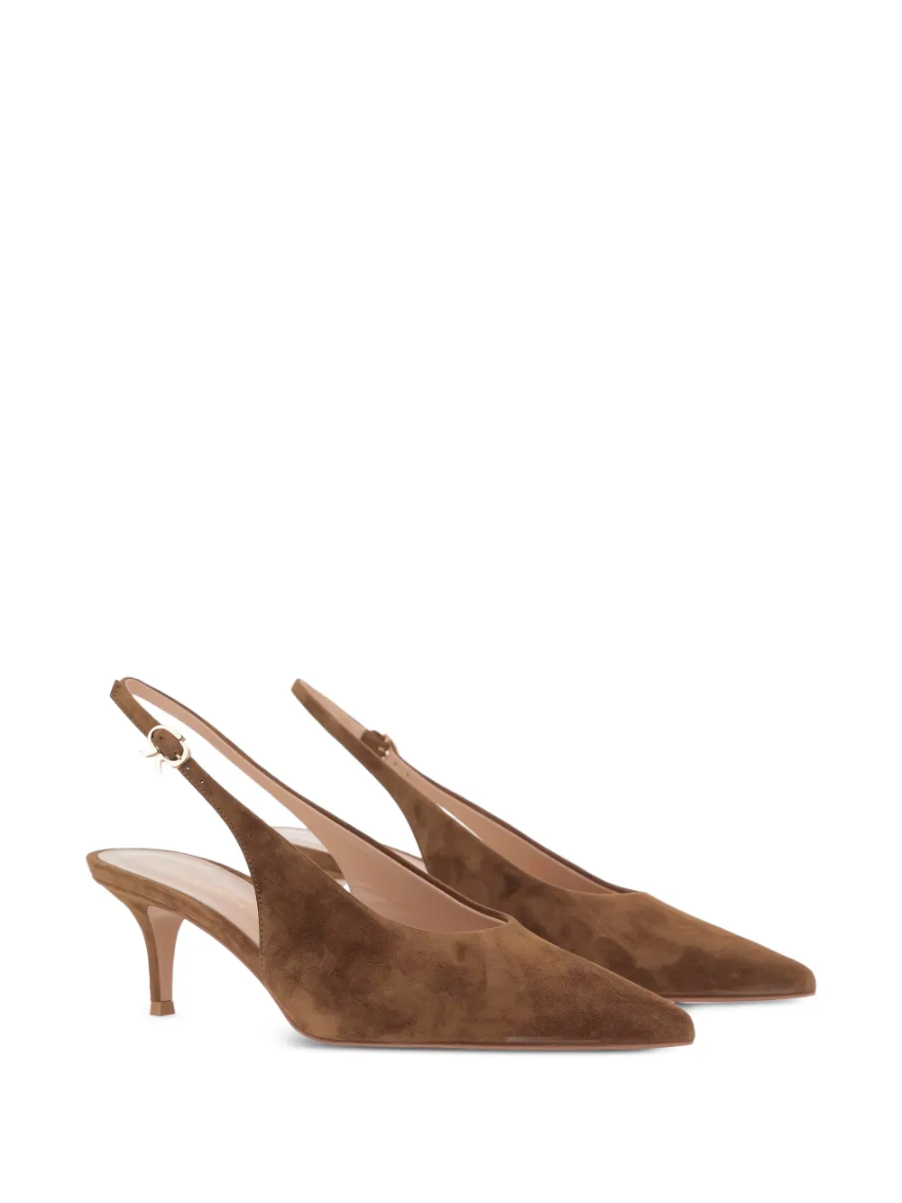 Gianvito Rossi 55 mm Robbie pumps met hak Bruin
