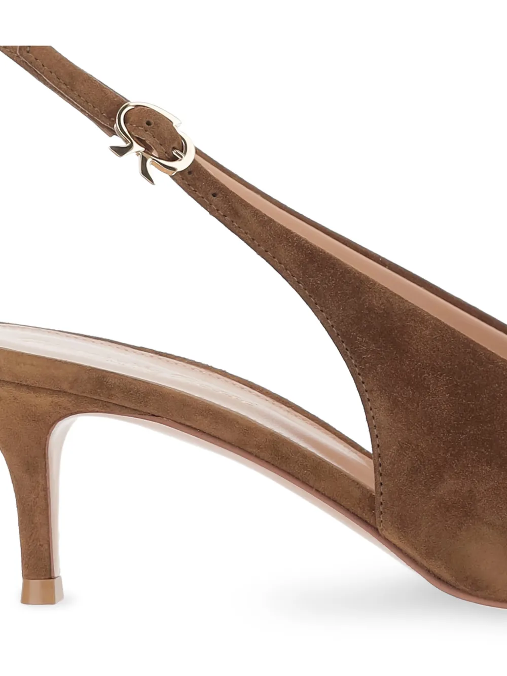 Gianvito Rossi 55 mm Robbie pumps met hak Bruin