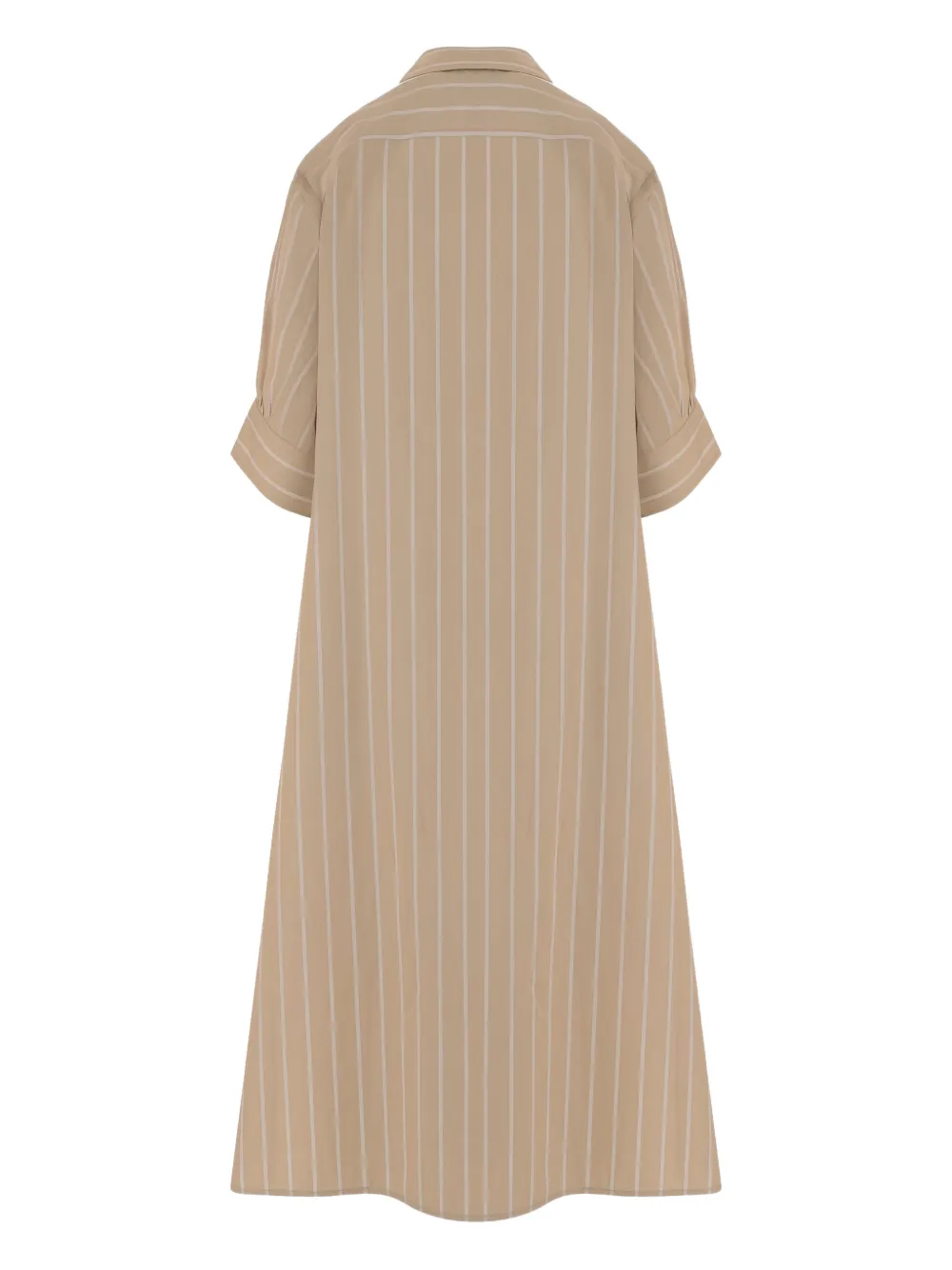 Jil Sander button striped dress - Beige