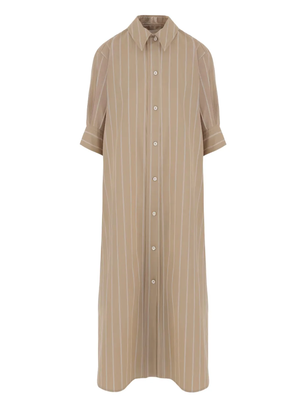 Jil Sander button striped dress - Toni neutri