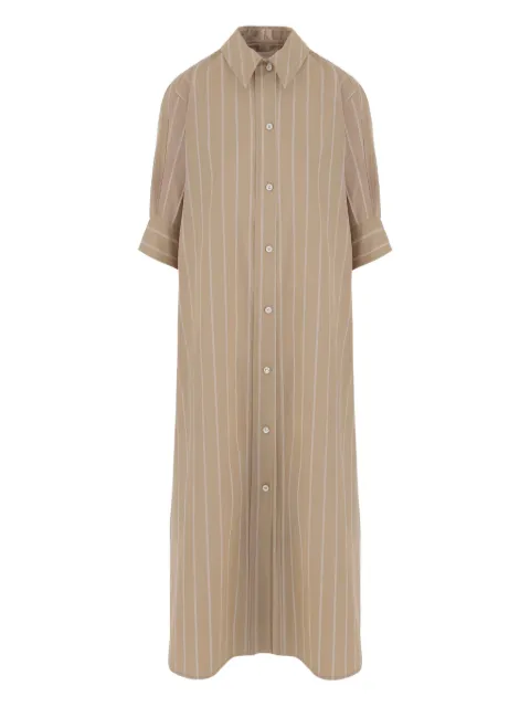 Jil Sander button striped dress