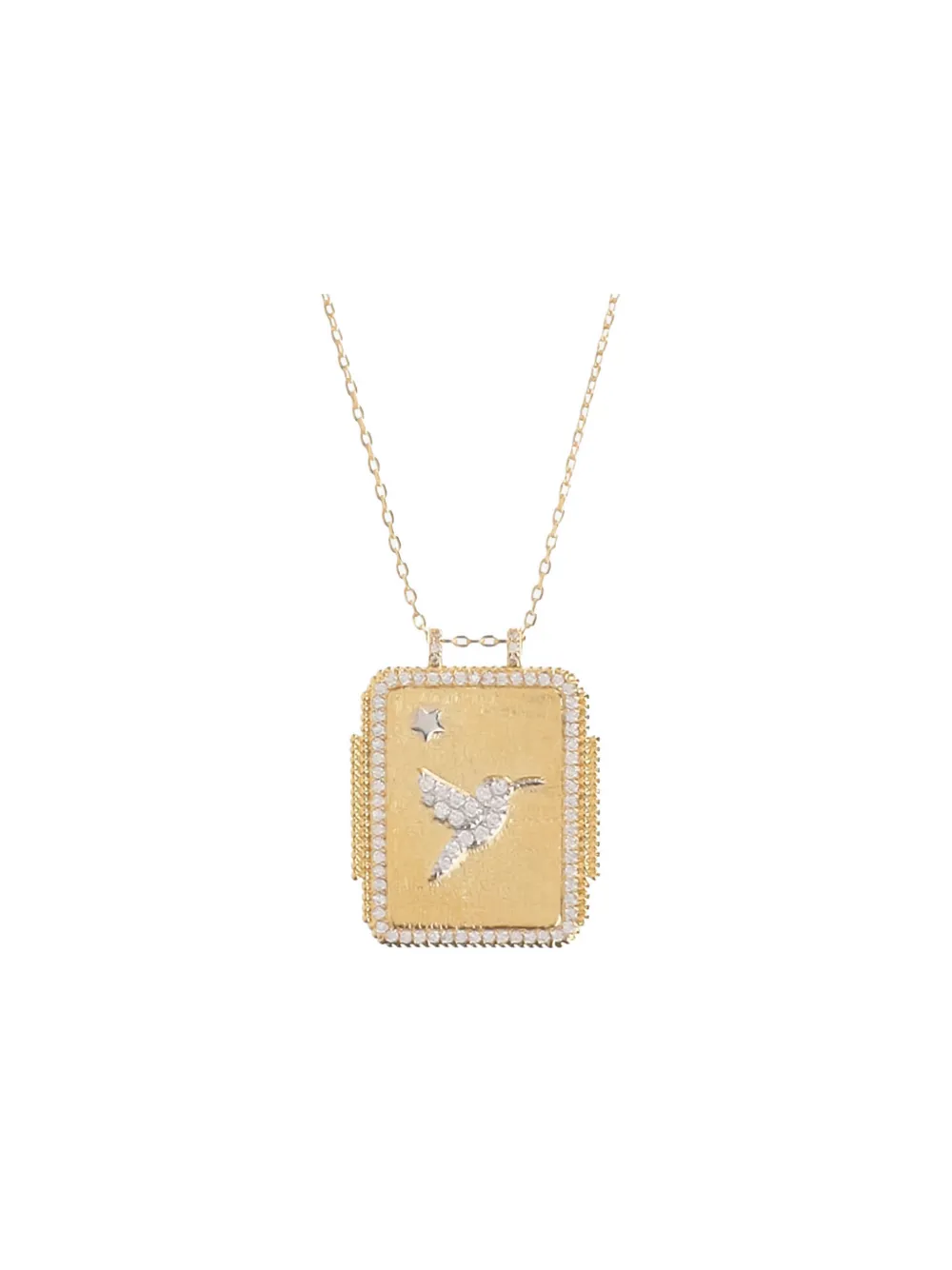 MYA BAY hummingbird-pendant necklace - Goud
