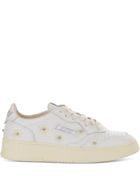 Autry embroidered flower trainers