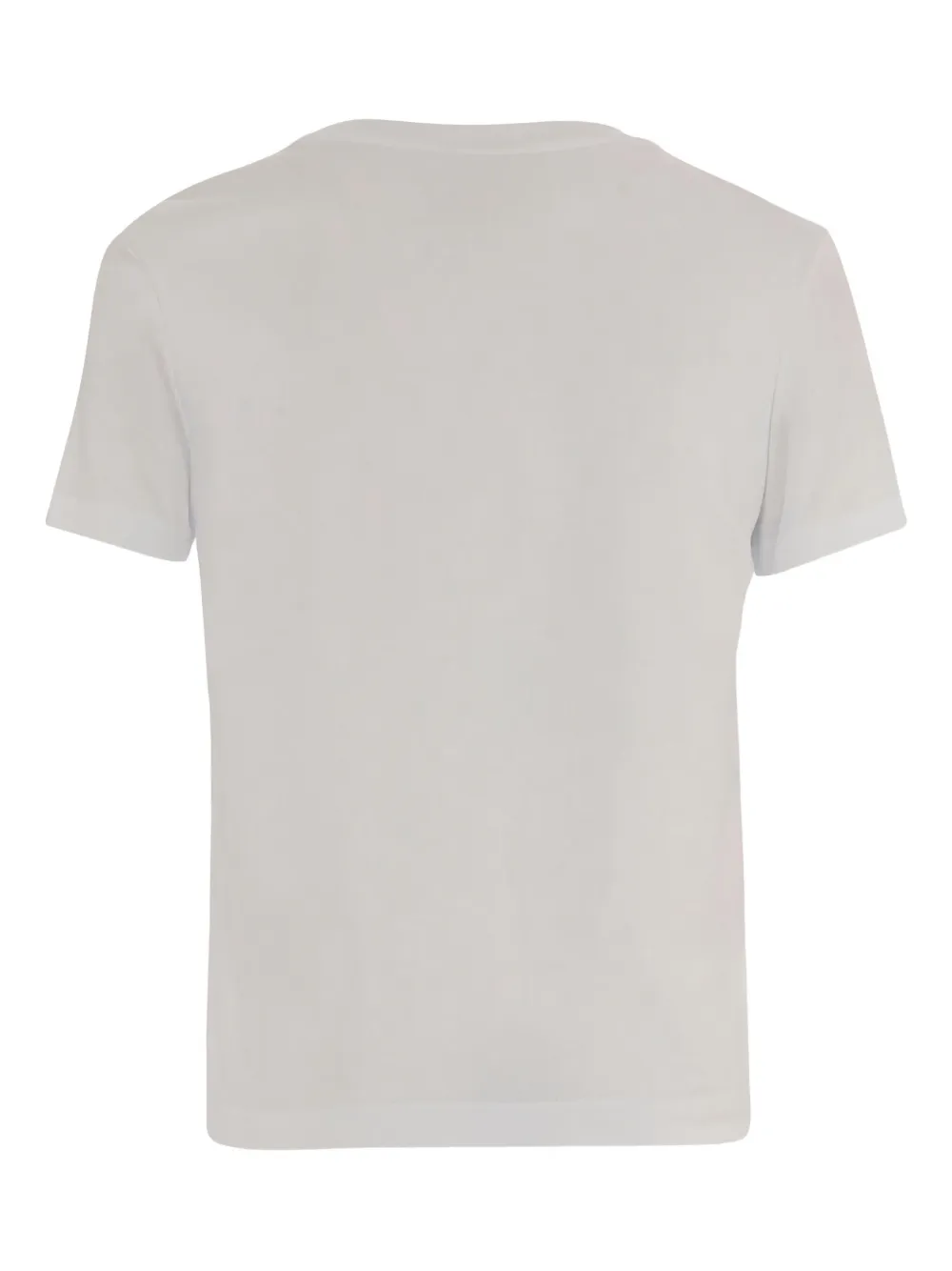 Casablanca T-shirt met logodetail Wit