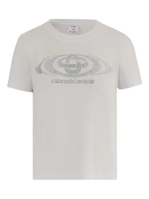 Casablanca cotton logo detail T-shirt