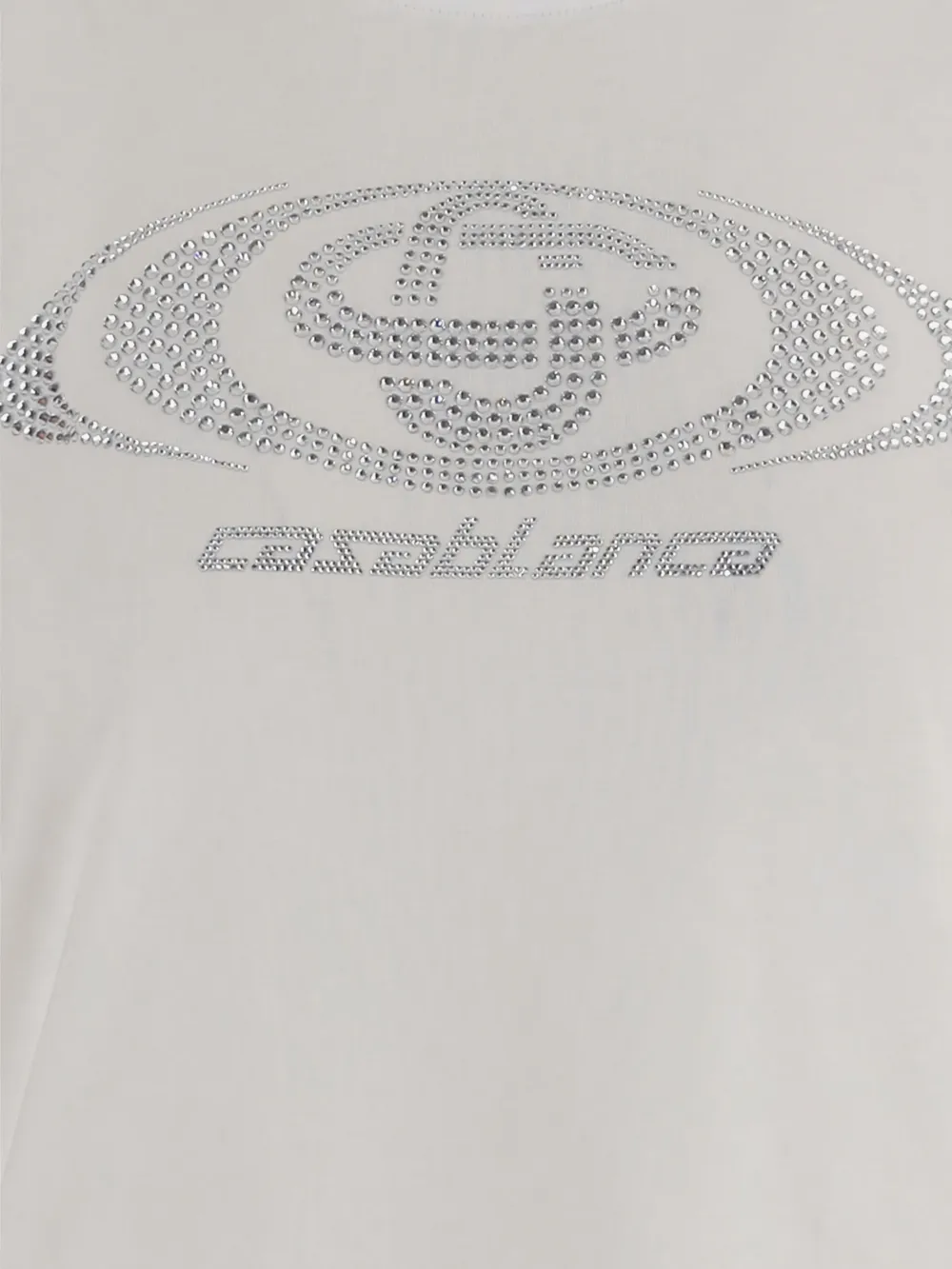 Casablanca T-shirt met logodetail Wit