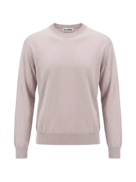 Jil Sander suéter con cuello redondo