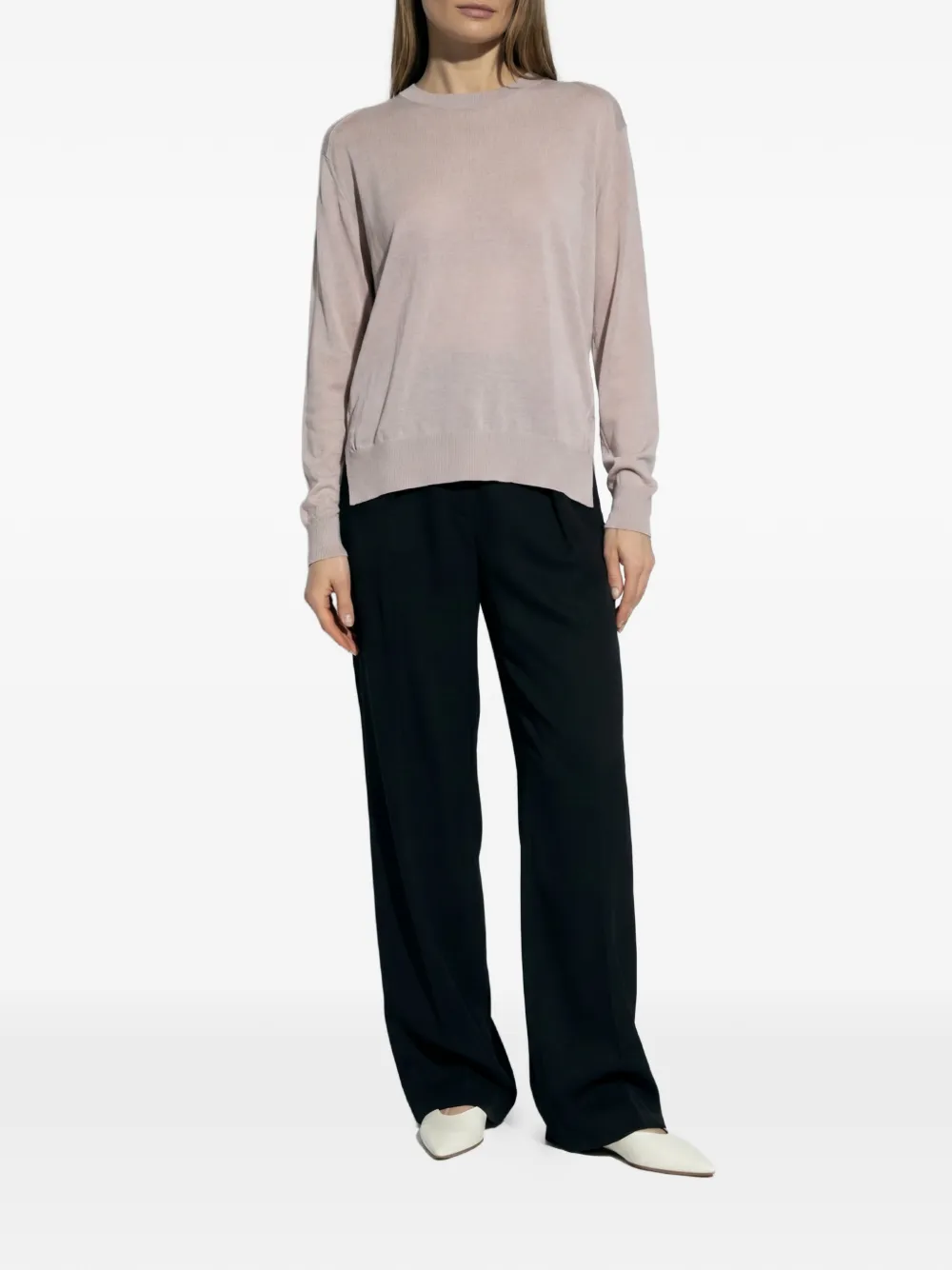 Jil Sander Trui met ronde hals Roze