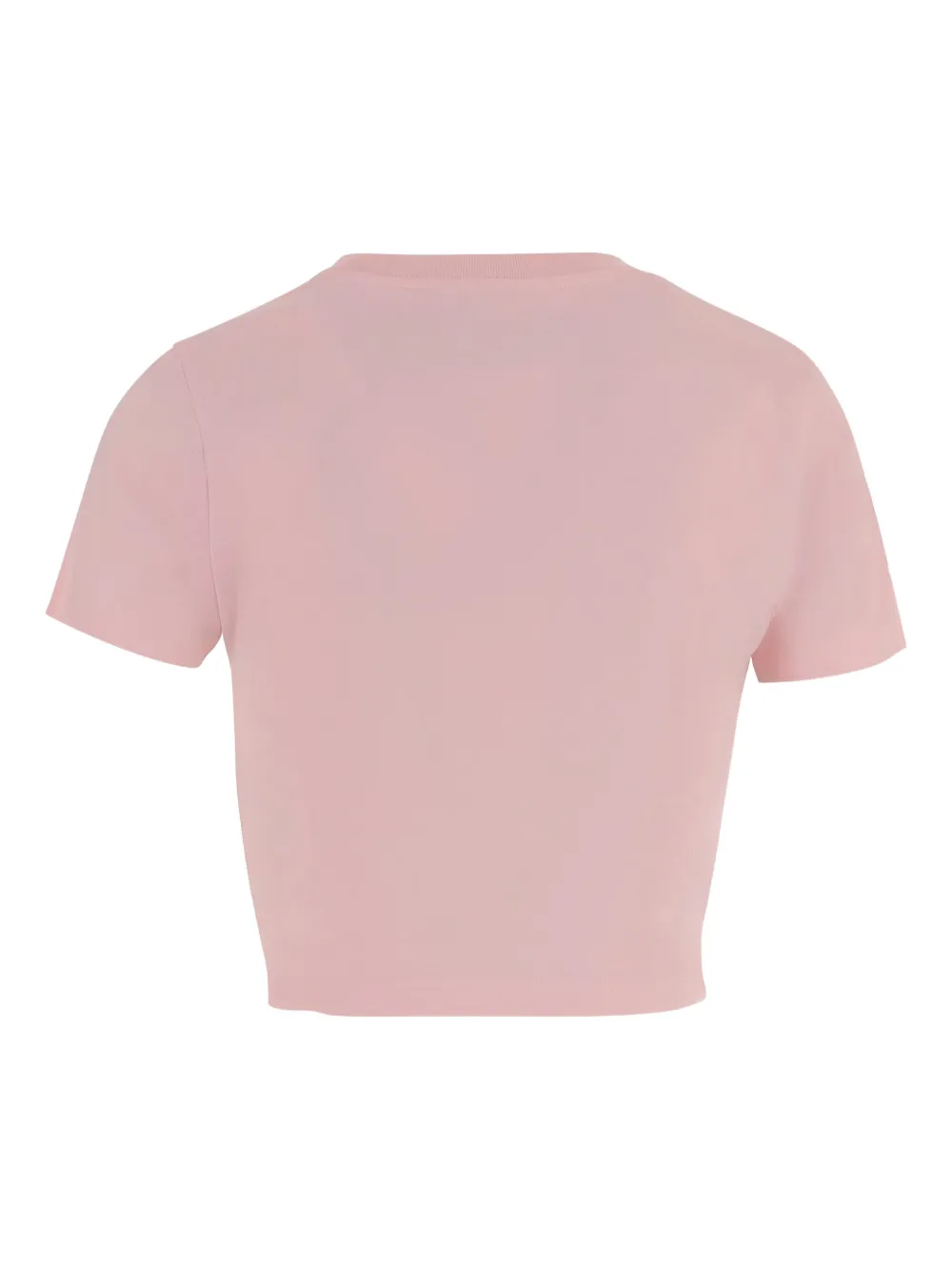 Casablanca Orchid Logo cropped T-shirt Roze