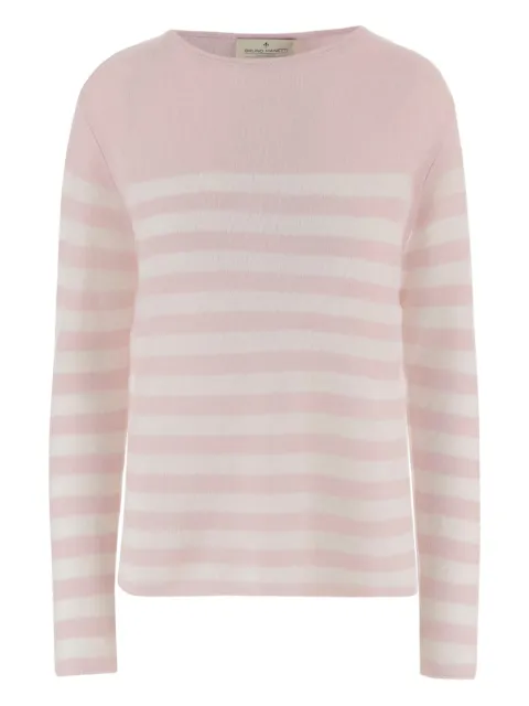 Bruno Manetti pull en cachemire à rayures