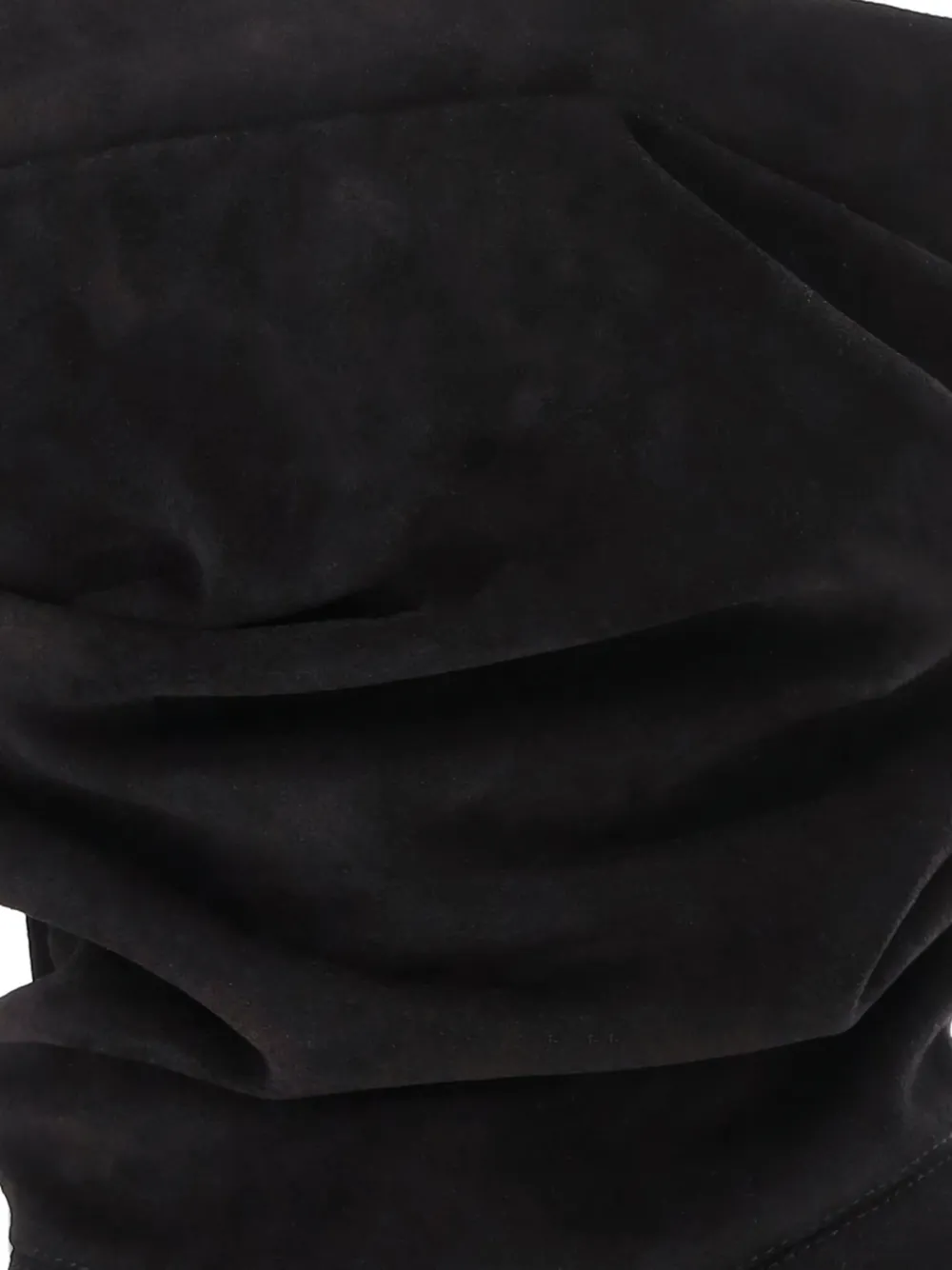 Amina Muaddi Jamie enkellaarzen met ruches Zwart