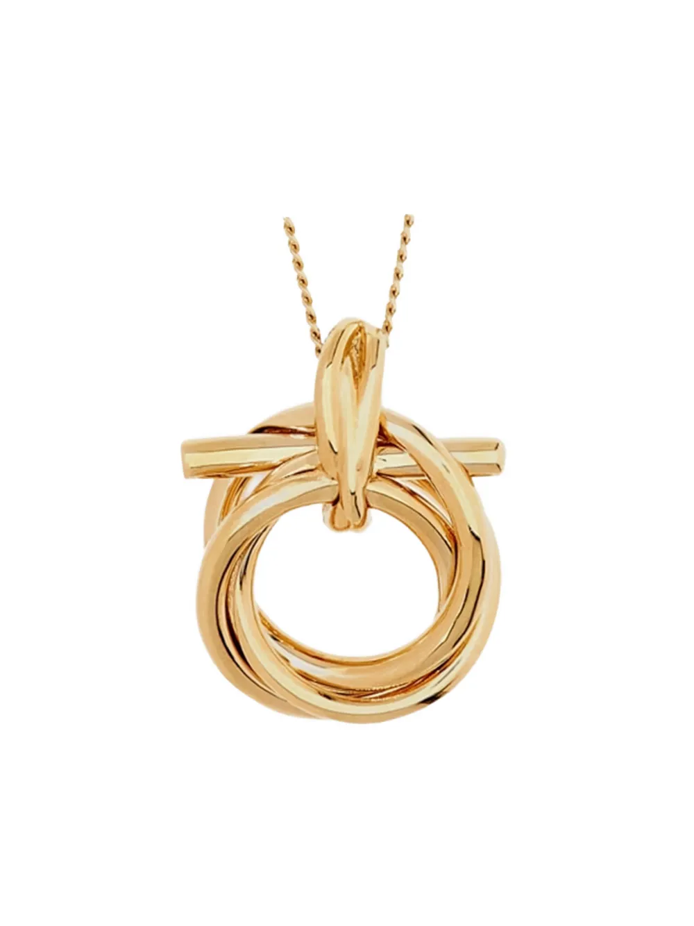 Ferragamo Gancini-pendant necklace - Goud
