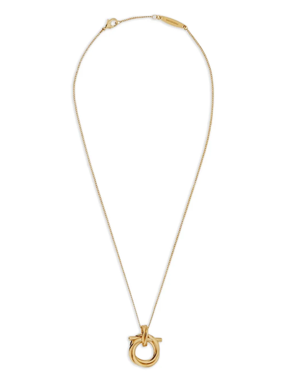 Ferragamo Colar com pingente Gancini | Dourado | Image 1