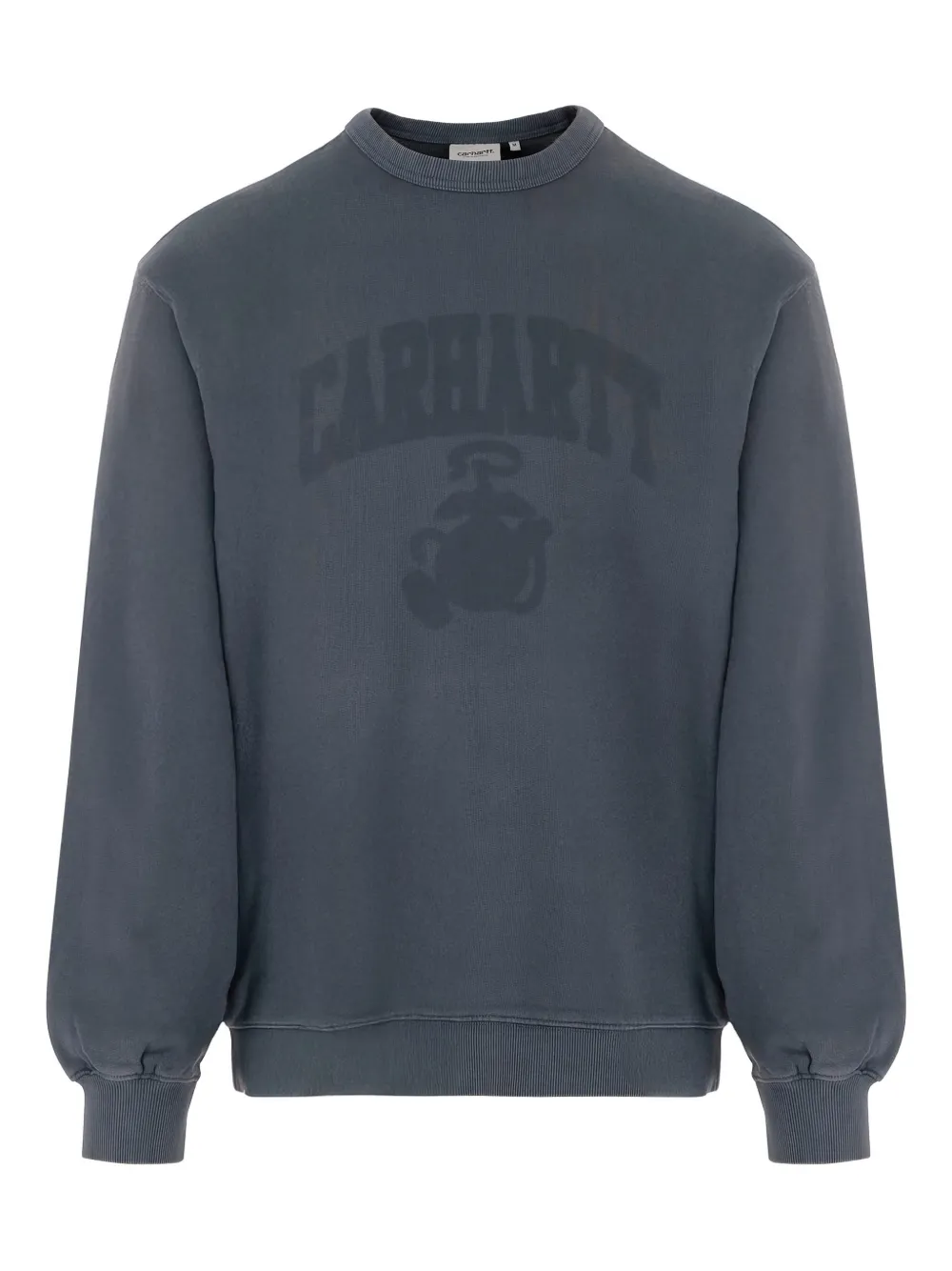 Carhartt Logo-print Crew-neck Sweatshirt In Blue