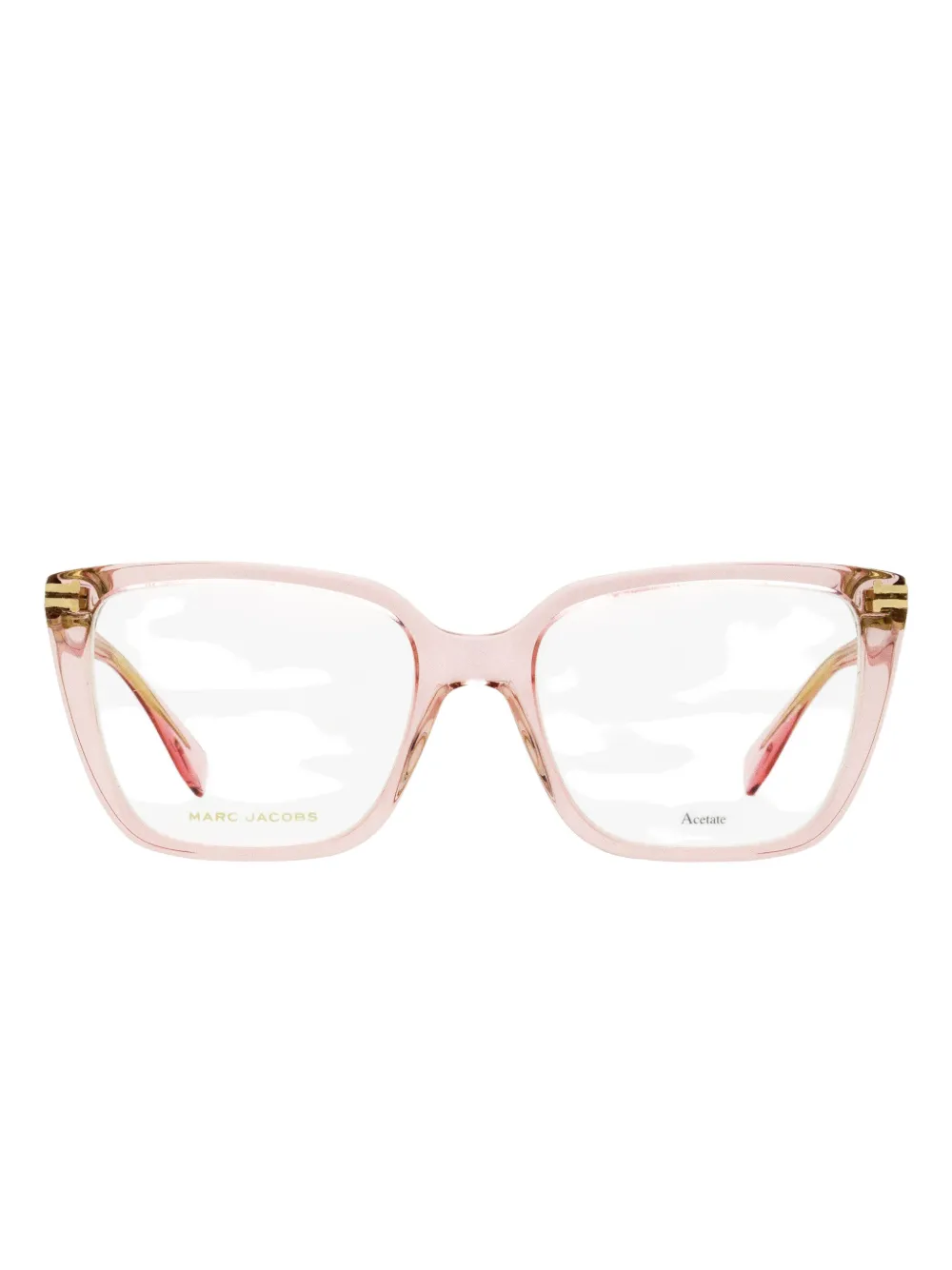 Marc Jacobs Square-frame Glasses In Gold