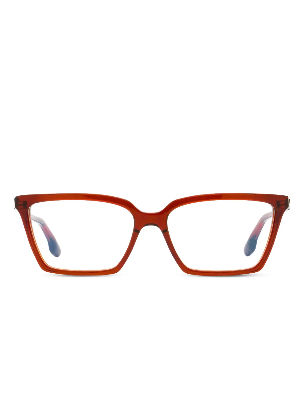 Victoria Beckham Eyewear rectangle-frame glasses - Rosso
