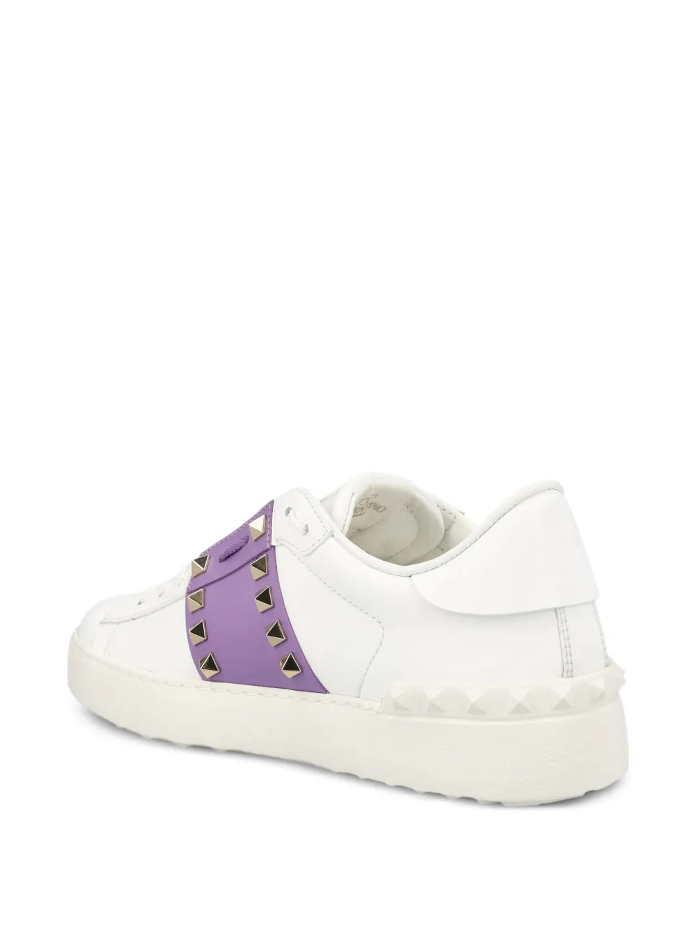 Valentino Garavani Rockstud embellished low-top sneakers Wit