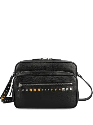 Valentino Garavani レザー ショルダーバッグ | ブラック | FARFETCH JP