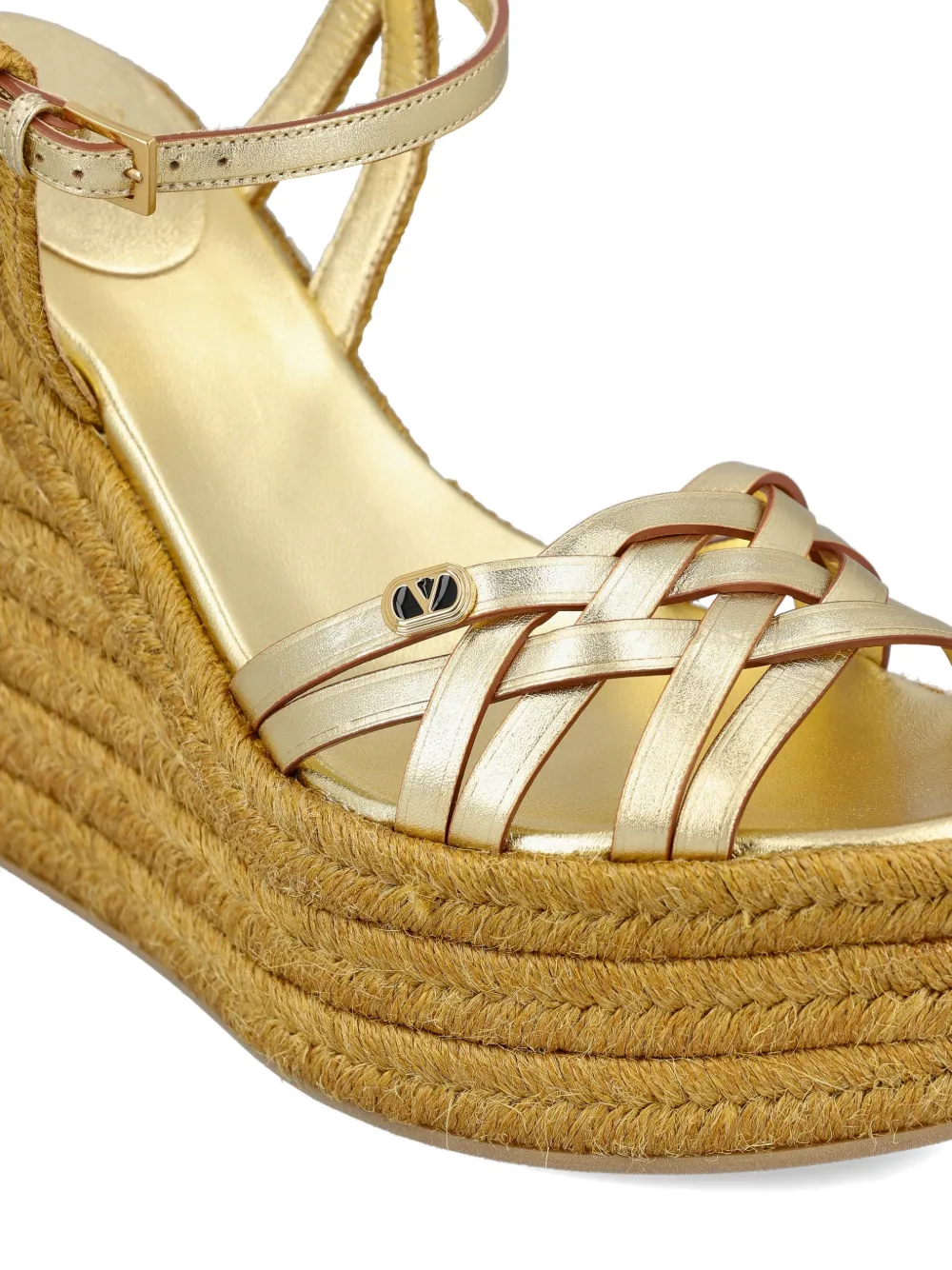 Valentino Garavani Sandalen met plateauzool Goud