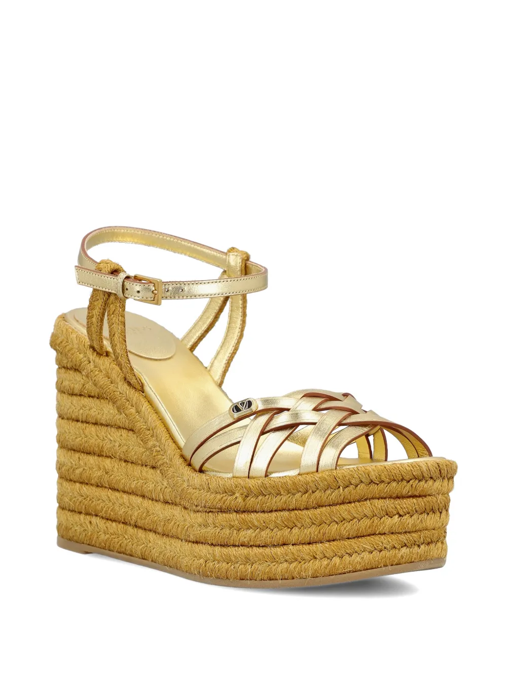Valentino Garavani Sandalen met plateauzool Goud