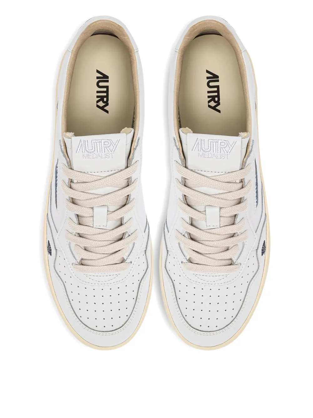 Autry Medalist leren low-top sneakers Wit