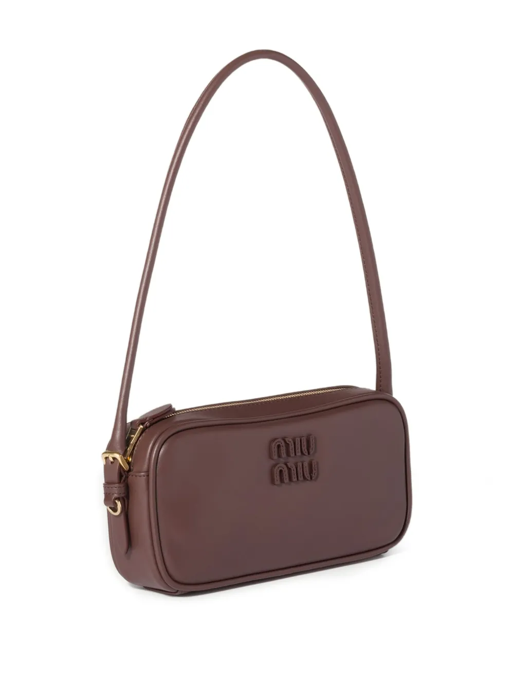 Miu Leren buidel Bruin