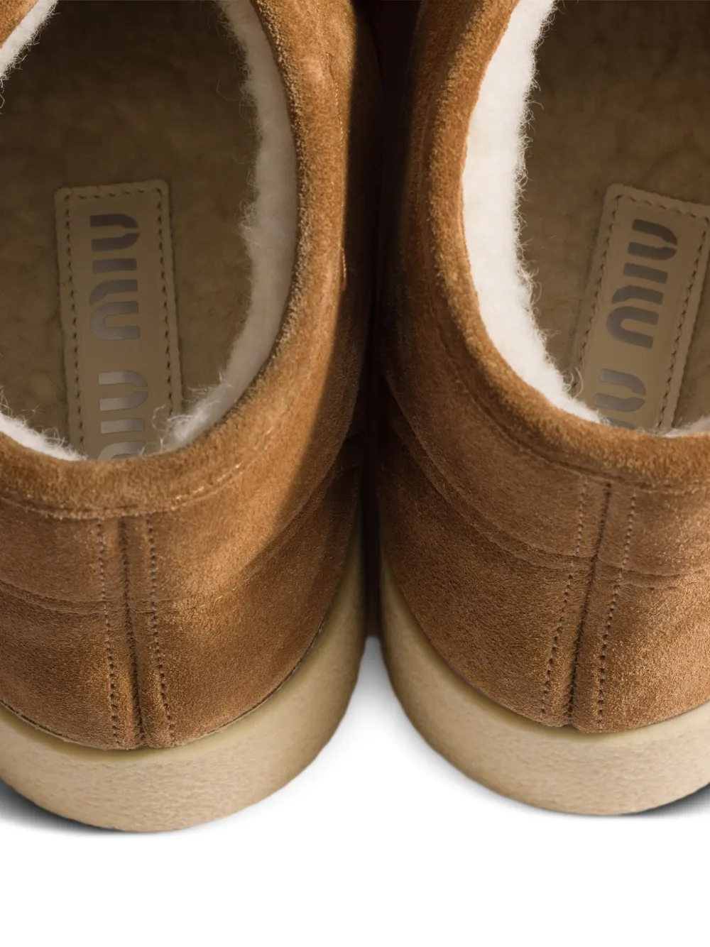 Miu Laarzen met logo Bruin