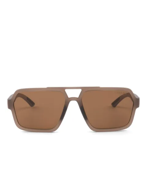 Prada Eyewear نظارة شمس 'لينيا روسا' بإطار مستطيل