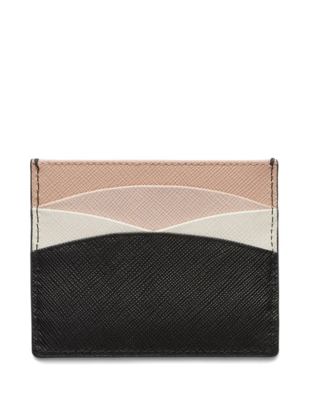 Prada leather card holder - Zwart